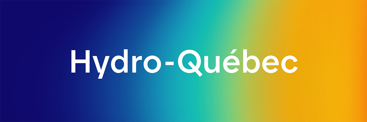 Custom typeface designed for Hydro-Quebec.